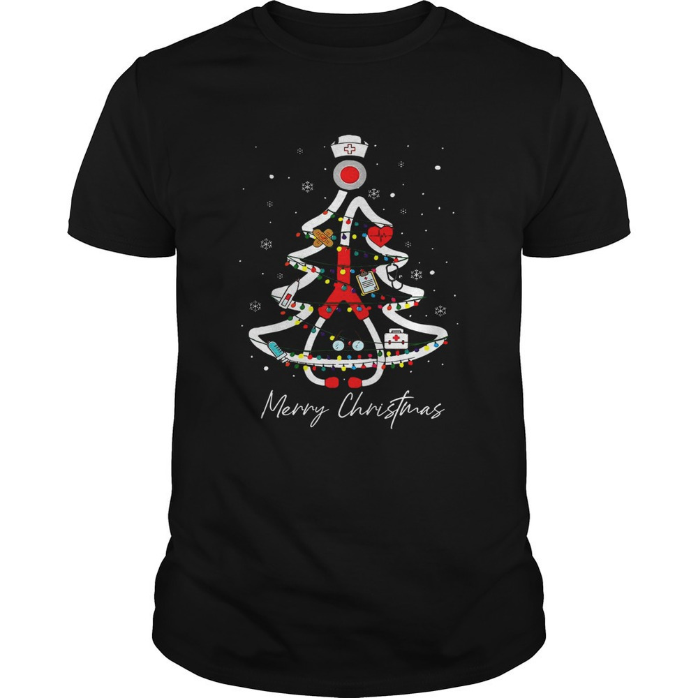 Nurse Tree Christmas Funny Classic Shirt